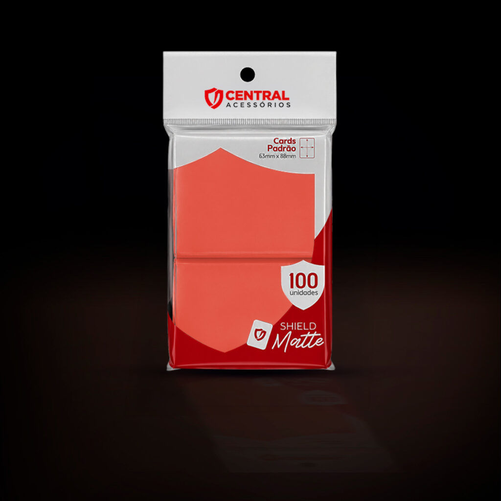 Central Shield - Matte: Vermelho