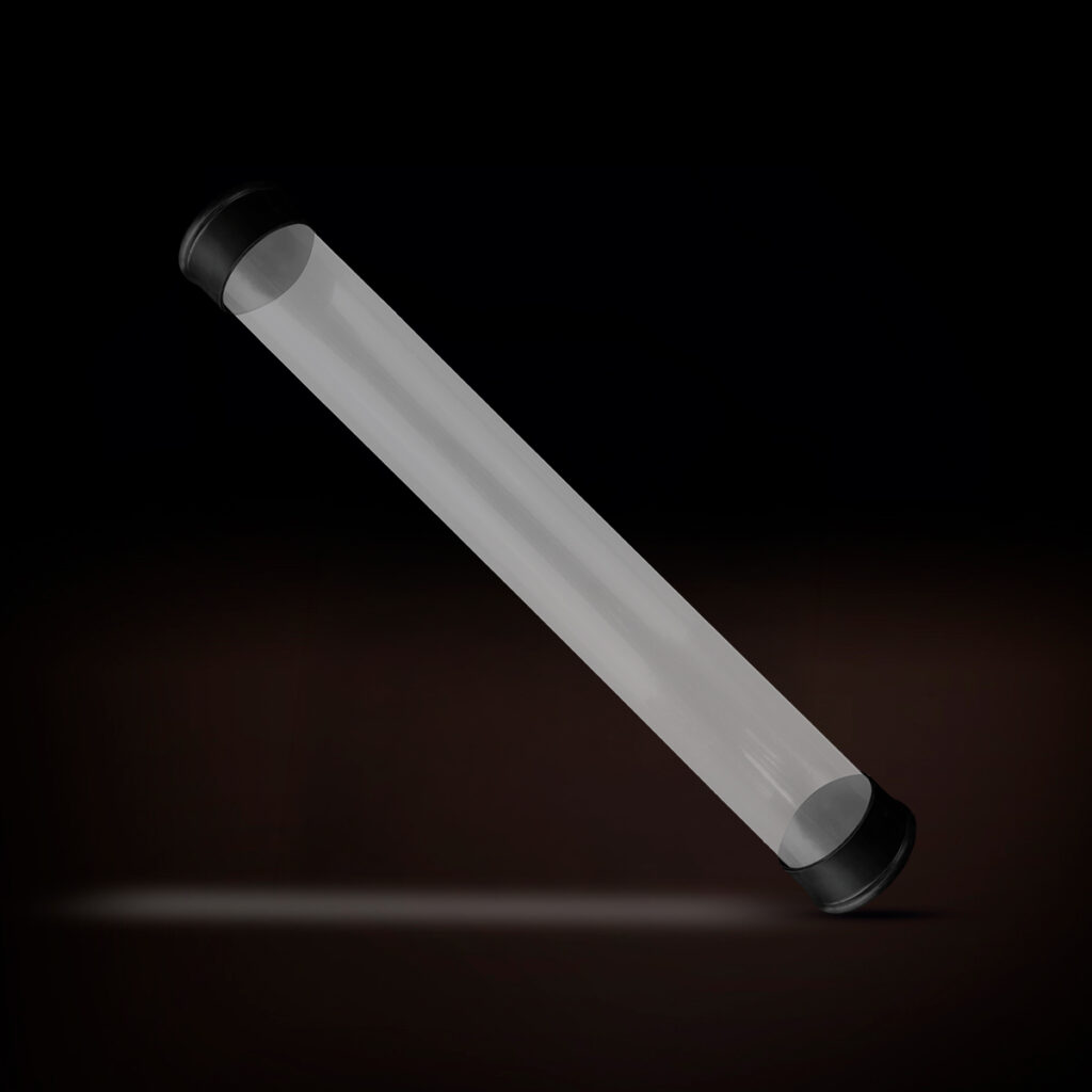 Central Tube – Cilíndrico: Transparente